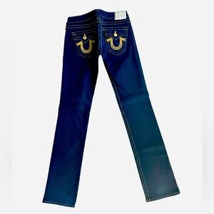 True Religion Boot Cut size 27. Rare Gold Link Jeans. Like New.